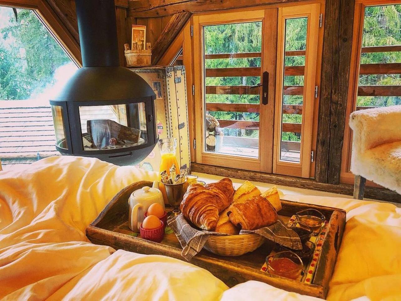 שאמוני Hotel Les Chalets De Philippe Avec Jacuzzis Privatifs מראה חיצוני תמונה